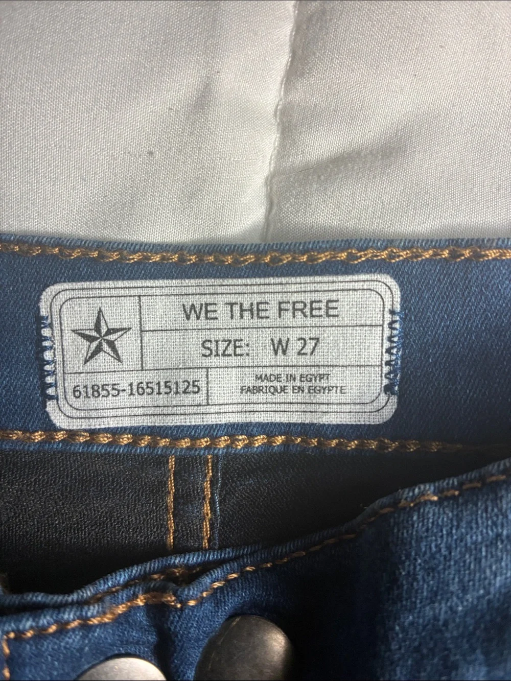Free People Sweet Jane High-Rise Skinny Jeans in Medium Blue Wash Women’s Sz 27